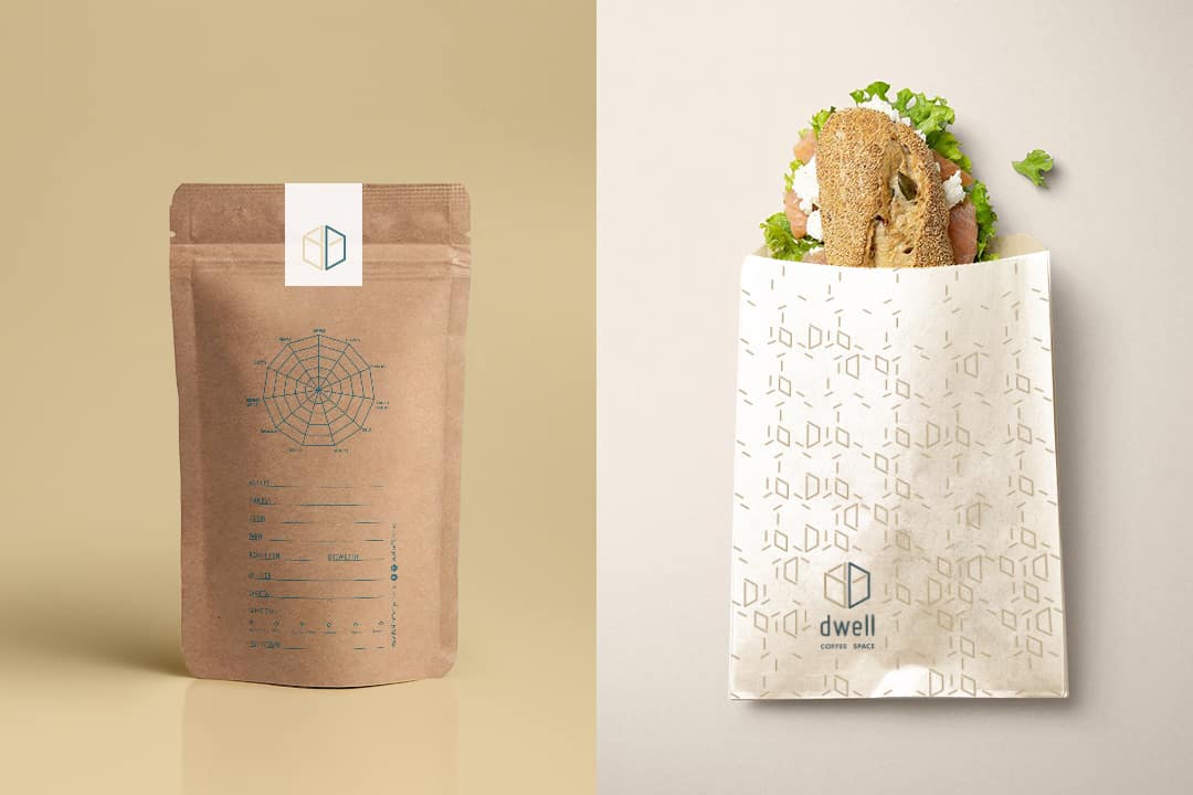 Dwell Coffee Space Sandwich bag