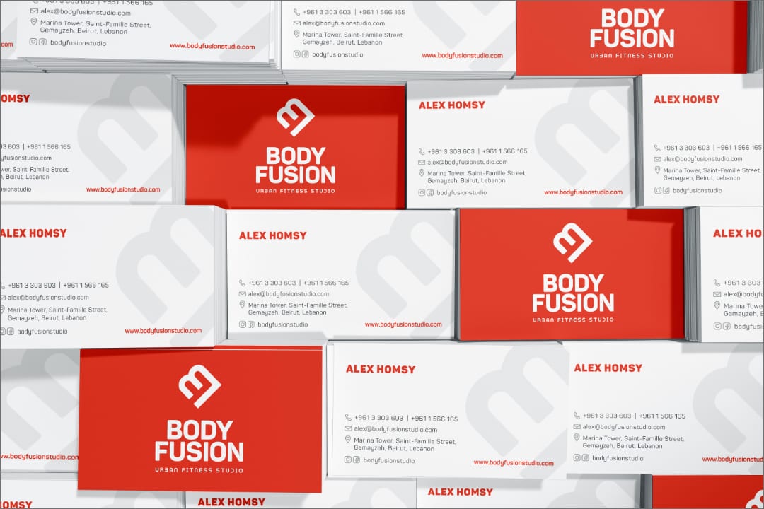 body fusion Gym business card