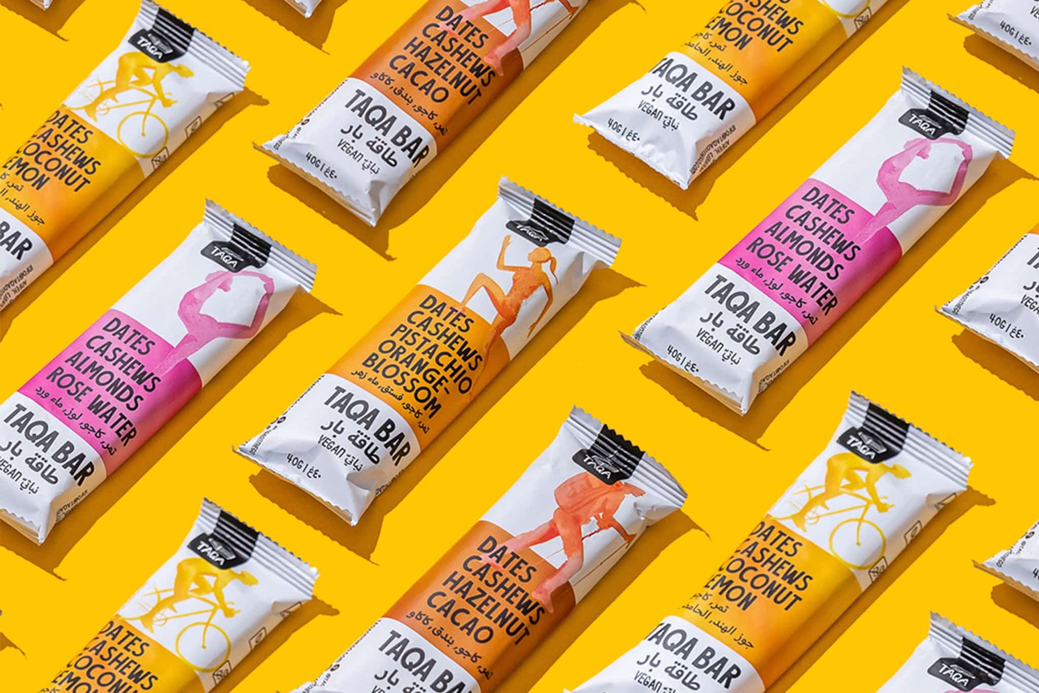 Taqa bars branding and design packaging