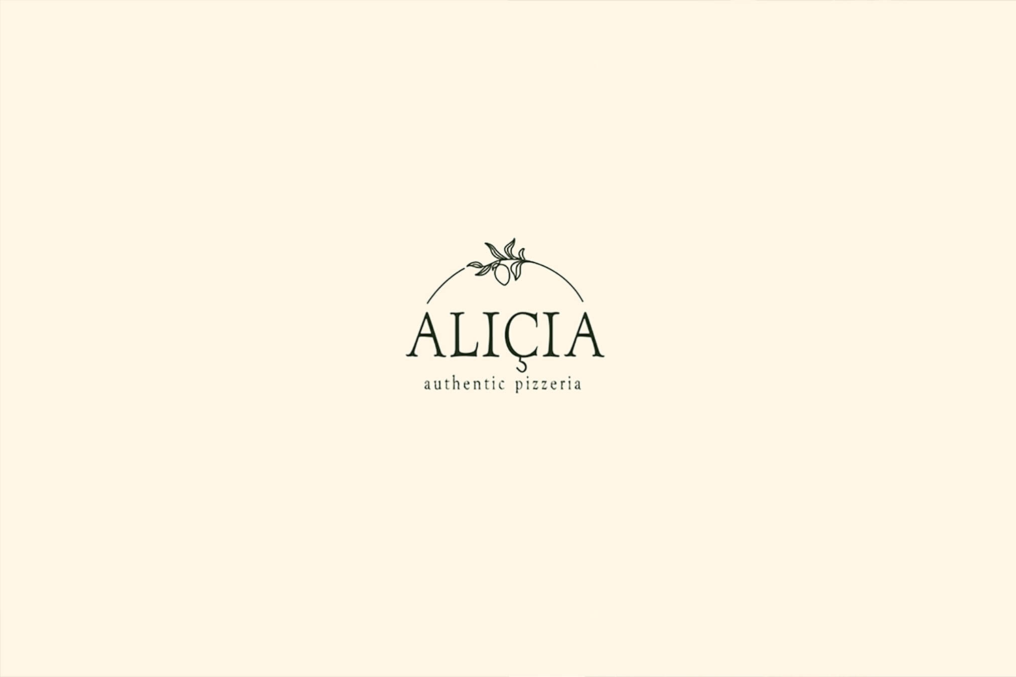 Alicia restaurant branding
