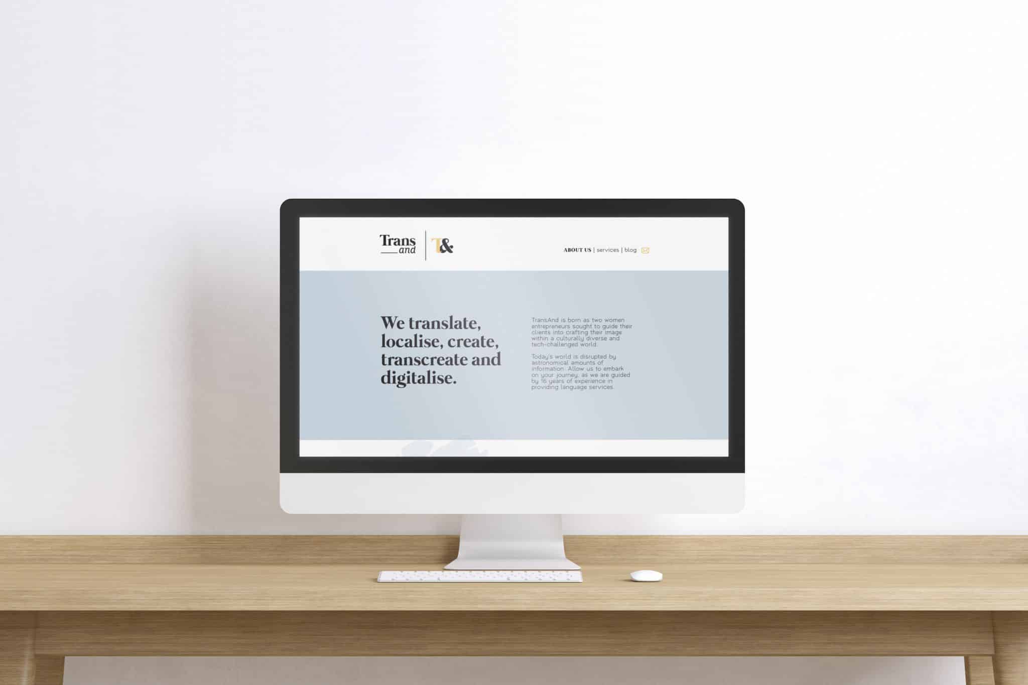 Website design UX/Ui transand