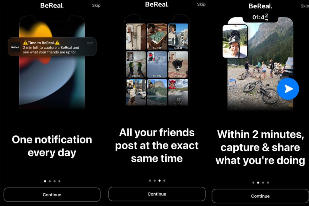 BeReal app interface