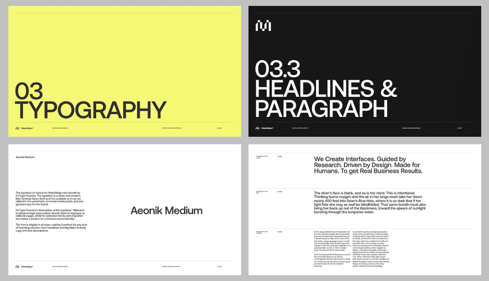 Typography brand identity