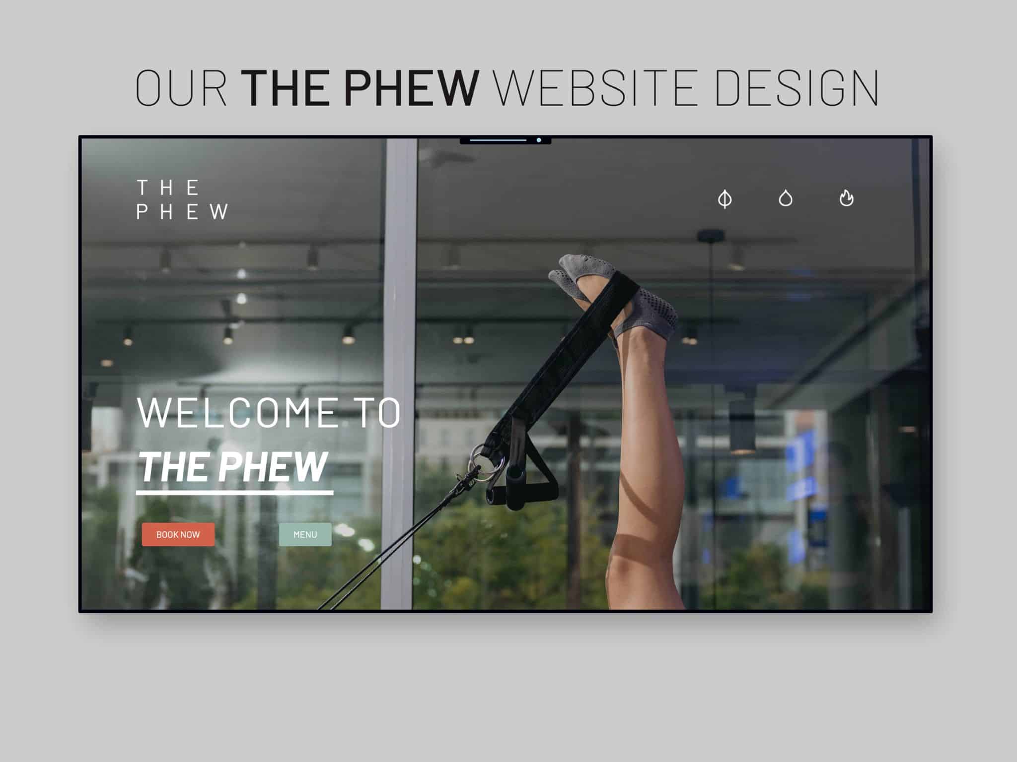 Website ux/ui for The phew with misfits digital agency